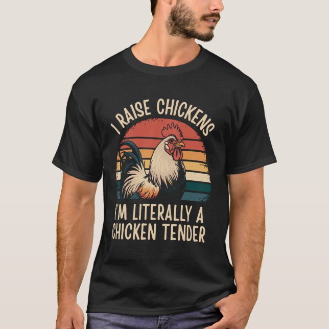 Jag föder upp kycklingar Jag är bokstavligen en ky T Shirt (Framsida)