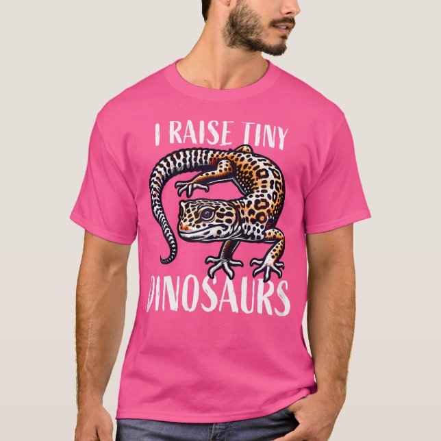 Jag föder upp små dinosaurier Gecko Mamma s För Kv T Shirt (Framsida)