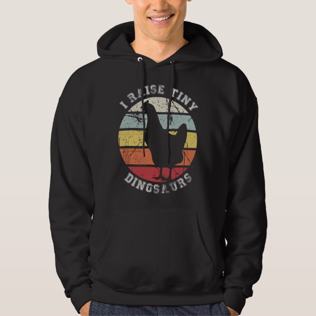 Jag föder upp små dinosaurier - Kyckling Hoodie (Framsida)