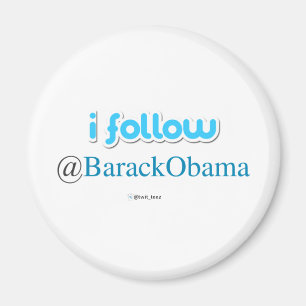 jag följer @BarackObama Magnet