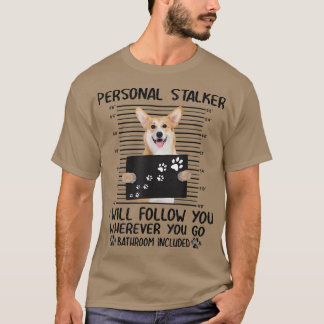 Jag följer dig Corgi Älskare 110 T Shirt