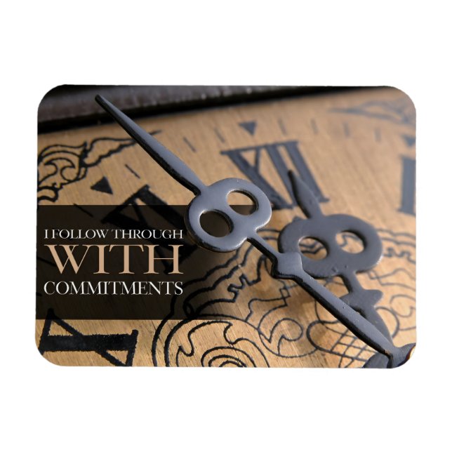 "Jag följer igenom" Flexibel modulering för mobili Magnet (Horisontell)