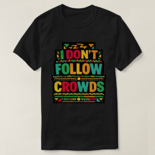 Jag Följer Inte Massorna Retro Boho Citat T Shirt