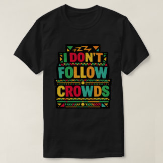 Jag Följer Inte Massorna Retro Boho Citat T Shirt