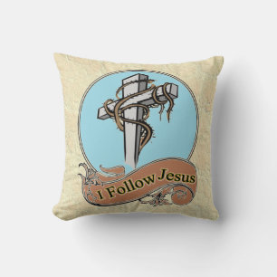 Jag följer Jesus Kudde