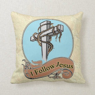 Jag följer Jesus Kudde