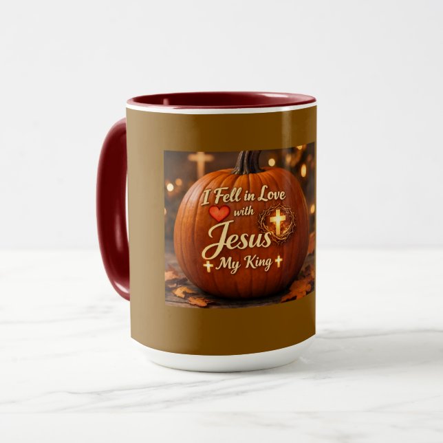 JAG FÖLL I KÄRLEK MED JESUS MUG MUGG (Framsida vänster)