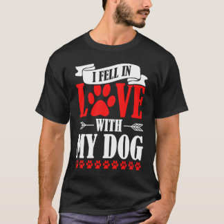 Jag Förälskade Mig I Min Hund Alla Hjärtans Dag Hu T Shirt