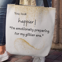 Jag förbereder mig känslomässigt för min glitter-e