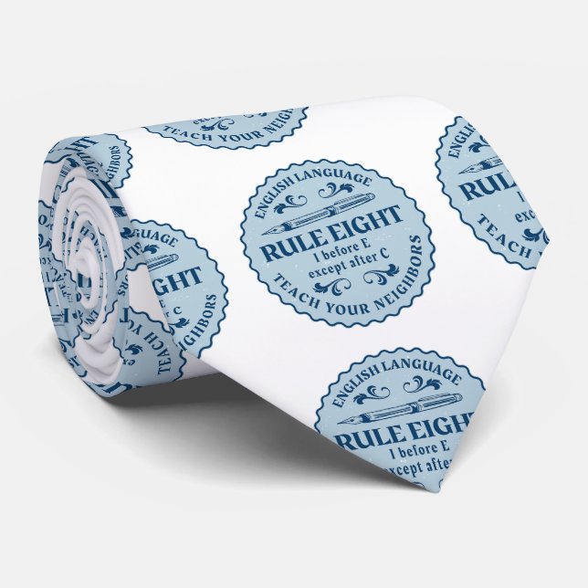 Jag före E utom efter C Rule Funny Slips (Rullad)