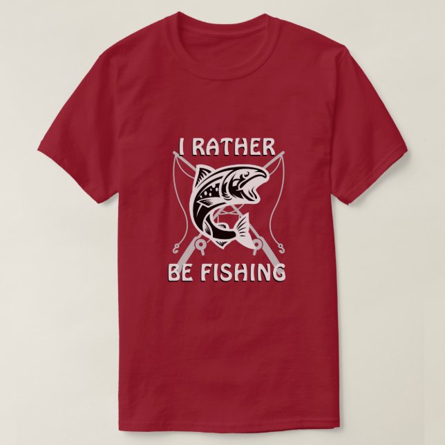 JAG FÖREDRAR ATT FISKA T SHIRT (Design framsida)