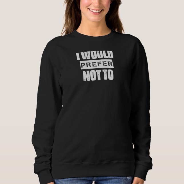 Jag föredrar att inte citera Sarcasm T Shirt (Framsida)