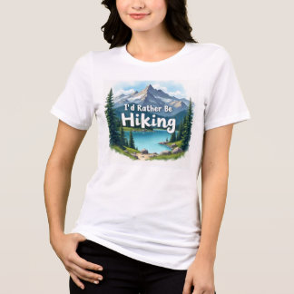 Jag föredrar att vandra tri-blandad t-shirt