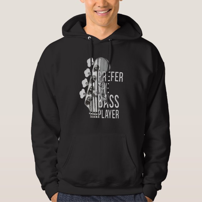 Jag föredrar basisten Gitarr företräde för basen P Hoodie (Framsida)