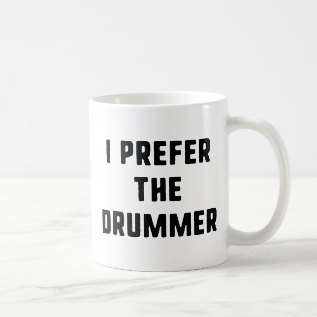 Jag föredrar Drummer Kaffemugg (Höger)