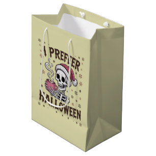 Jag föredrar Halloween Kuslig Xmas Skelett Gotisk