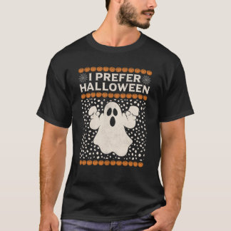 Jag föredrar Halloween Skeleton jultomter T Shirt
