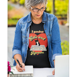 Jag föredrar katter och sax t shirt