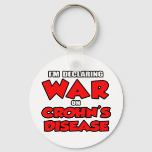 Jag förklarar Krig för Crohns sjukdom Nyckelring
