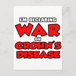 Jag förklarar Krig för Crohns sjukdom Vykort