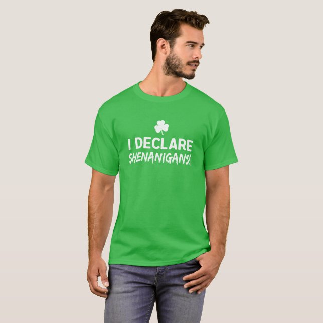Jag förklarar ståhej! t-shirt (Hel framsida)