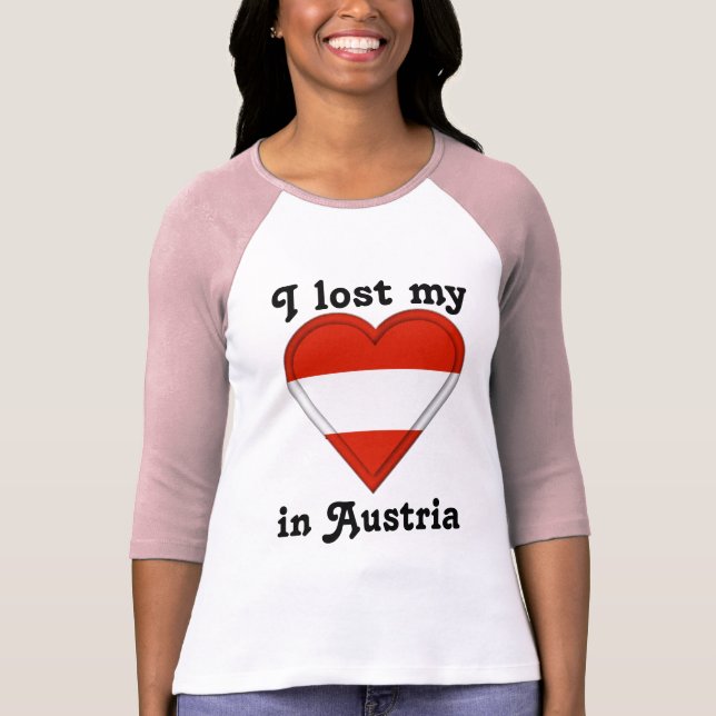 Jag förlorade min hjärta i Österrike Tee (Framsida)