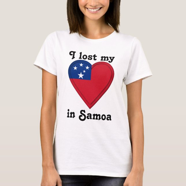 Jag förlorade min hjärta i Samoa Tee Shirt (Framsida)