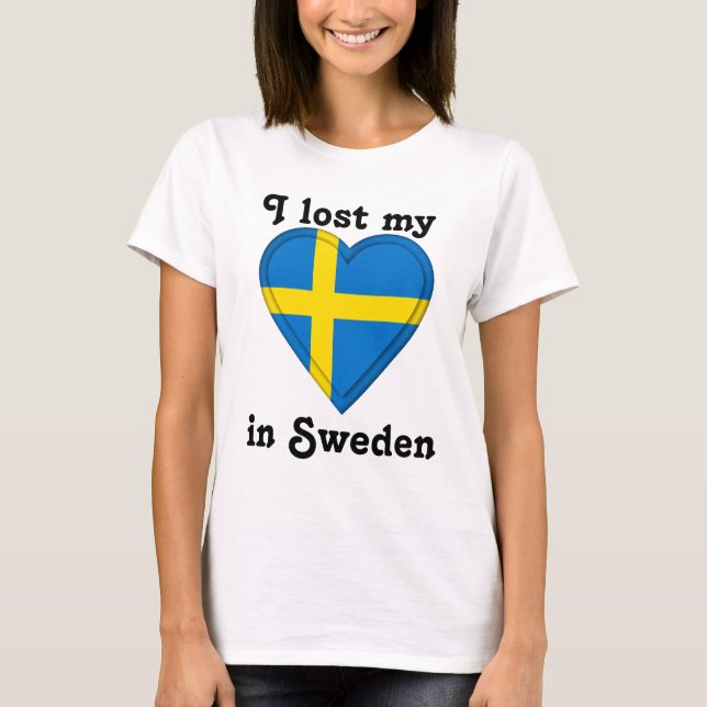 Jag förlorade min hjärta i sverige tee (Framsida)