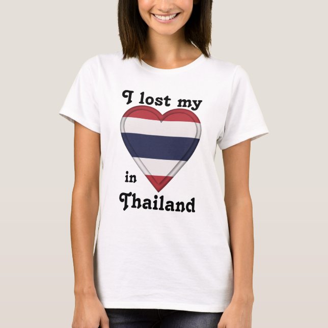 Jag förlorade min hjärta i Thailand T-shirt (Framsida)