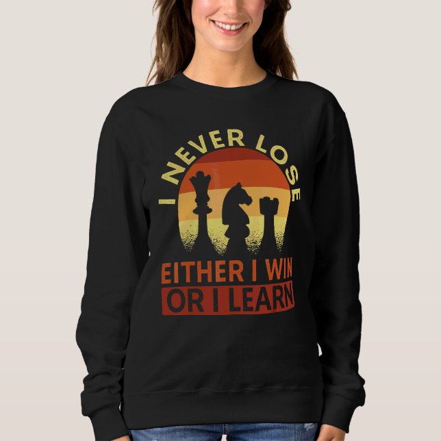 Jag förlorar aldrig, antingen vinner jag eller lär t shirt (Framsida)