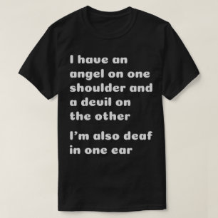 Jag förmiddagdövet i en gå i ax roligt t shirt