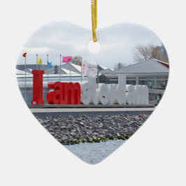 Jag förmiddagen Amsterdam undertecknar, Julgransprydnad Keramik