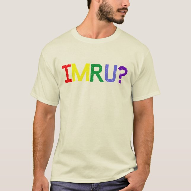 Jag förmiddagen är dig IMRU-regnbågepride T-shirt (Framsida)
