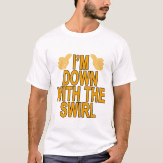 Jag förmiddagen BESEGRAR MED VIRVLA RUNT T-shirt