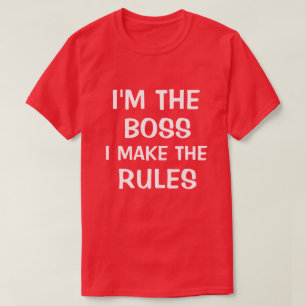 Jag förmiddagen chefen mig gör regler t-shirt