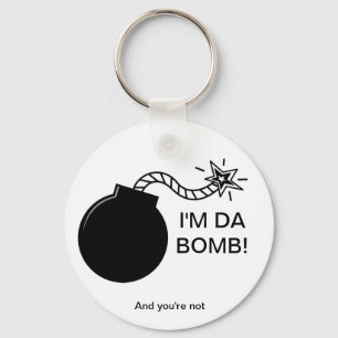 Jag förmiddagen Da bombarderar! Nyckelring