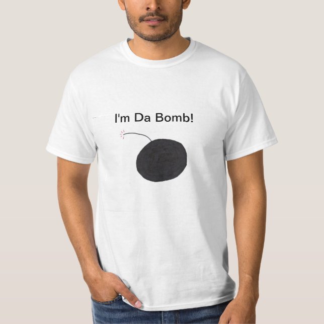 Jag förmiddagen Da bombarderar! Tee Shirt (Framsida)