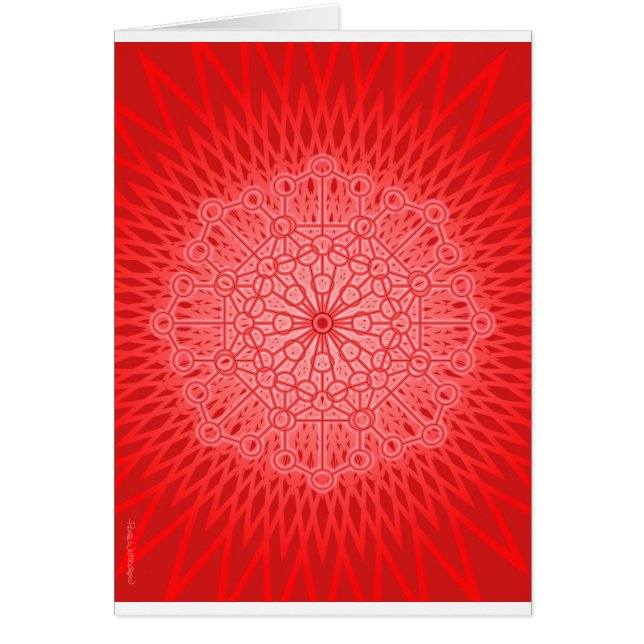 JAG FÖRMIDDAGEN DRIVER: Muladhara - rota Chakra Hälsningskort (Framsidan)
