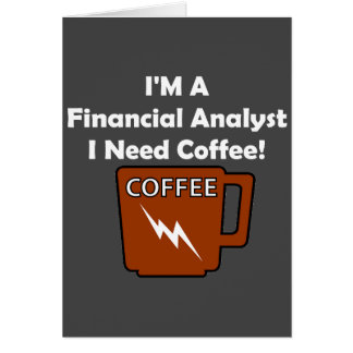 Jag förmiddagen en finansiell analytiker, mig hälsningskort