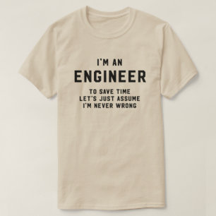 Jag förmiddagen en ingenjör som sparar tid, anta tee shirt