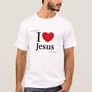 Jag förmiddagen en Muslim & jag älskar Jesus Tee