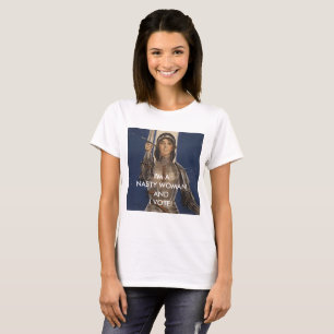 Jag förmiddagen en otäck kvinna och jag röstar! t shirt