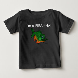 Jag förmiddagen en piranha lurar T-tröja Tee