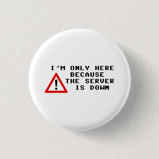 Jag förmiddagen endast, därför att serveren är, knapp (Framsida)