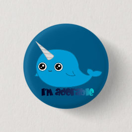 Jag förmiddagen förtjusande Narwhal knäppas Knapp