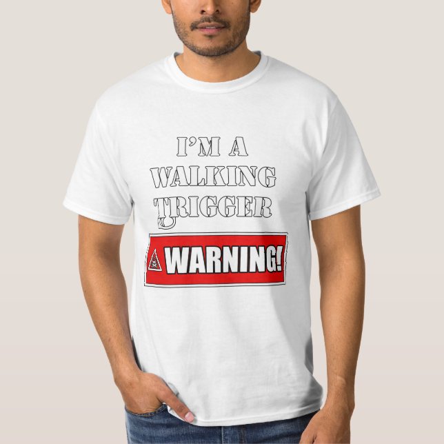 Jag förmiddagen gå startar varning tee shirt (Framsida)