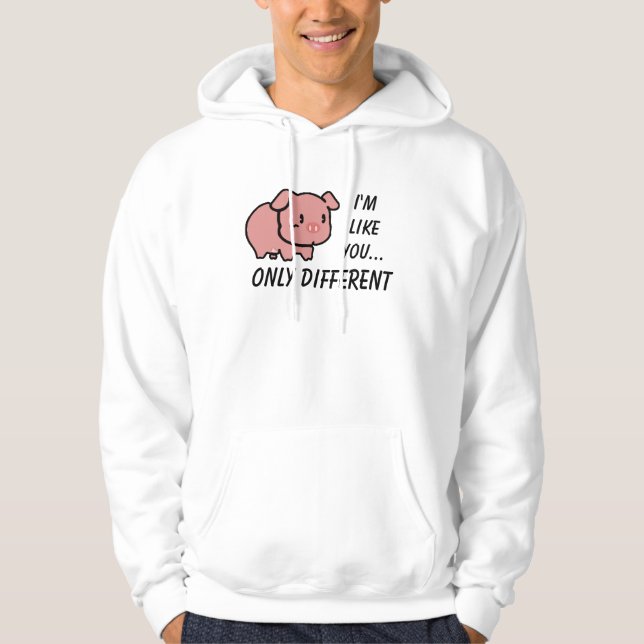 Jag förmiddagen gillar dig som är hooded, munkjacka (Framsida)