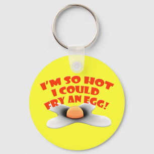 Jag förmiddagen hoade så ägget Keychain Nyckelring