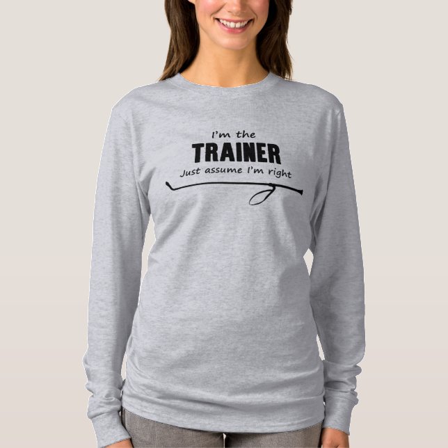 Jag förmiddagen instruktören antar precis den t-shirt (Framsida)