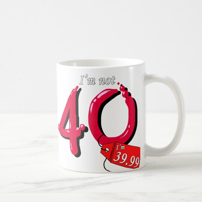 Jag förmiddagen inte 40 I-förmiddag 39,99 bubblar Kaffemugg (Höger)